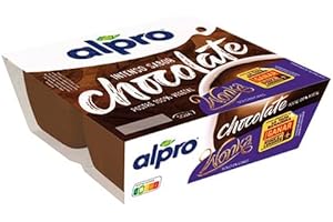 Danone ALPRO Postre Vegetales a base de soja ALRPO 4 x 125 g (Pack de 4 Und.) REFRIGERADO (CHOCOLATE)