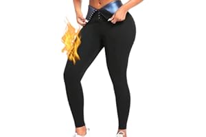 NANO HERTZ Pantalon Sudation Amincissante Ventre Plat Maigrir Leggings Sauna Suit Shapewear Costume D'entraînement Taille Haute Formateur Shaper Exercice Fitness Gym Yoga Sport Femme