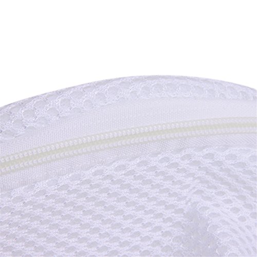 Lalang Wäschesack, Wäschenetz Wäschebeutel mit Reißverschluss Ideal für BH Waschbeutel, Unterwäsche, Socken, Strumpfhosen, Babysachen (Weiß) - 8