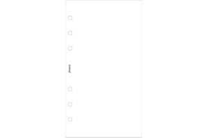 Filofax Osobisty biały zwykły papier wartościowy