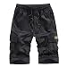 Produktbild AOGOTO Herren Sommer im Freien beiläufige lose Reine Farbe Overalls Beach Sport Shorts Hosen