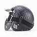 Produktbild LOLIVEVE Handgemachte Retro Motorrad Helm Helm Männliche und Weibliche Persönlichkeit Harley Locomotive 3/4 Helm Pedal Leder Helm
