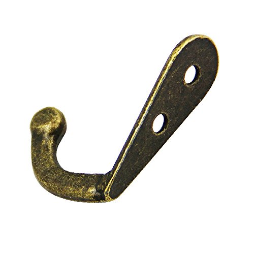 10x Demarkt Kleiderhaken Mantelhaken Haken Solide europäische Antike Vintage-Kupfer-Legierung für Bad Küche 30 * 13 MM - 5