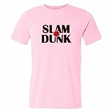 Simple design-SLAM DUNK Cotton pink T-shirt for Men-XL