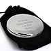 Personalised Silver Round Compact Mirror