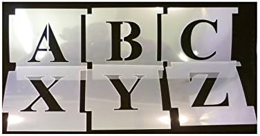 100mm Professional Interlocking Stencil Kit. Times New Roman, Upper Case. Made from 125micron Mylar Polyester. Alphabet-Schablone. Alphabet-Vorlage