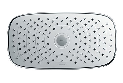 hansgrohe Raindance Select E 300 Kopfbrause, Wandmontage, 2 Strahlarten, weiß/chrom - 3