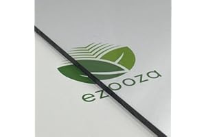EZOOZA Lastra di policarbonato compatto 3 mm trasparente protetta contro i raggi UV, 1000 x 1000 mm