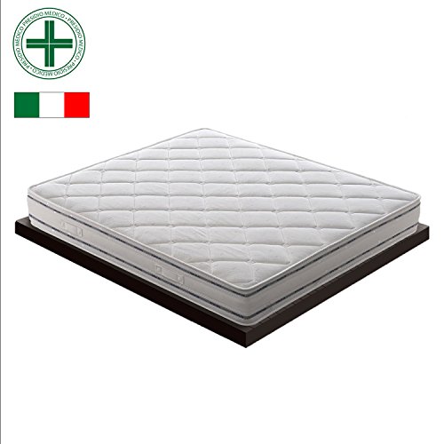 Preisvergleich Produktbild materassiedoghe - Federkernmatratze biconiche Mod. Superior Spring - orthopädisch - ergonomisch - antibakteriell - Milben - Schimmel - 100% Made in Italy - elastisch und formstabil - Doppelbett Einzelbett Bett 140x200
