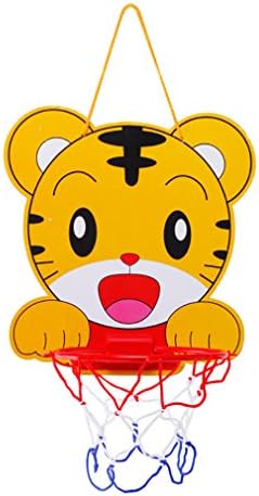 Lbsel Adjustable Hanging Mini Basketball Netball Hoop Set Toys Indoor Outdoor Basketball Box Board Backboard Sports Training Ball Game with Ball and Pump Gifts for Baby Kids Children Boys Girls