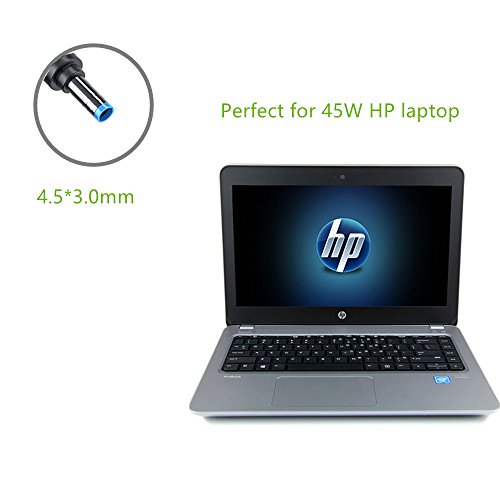 [TUV GS LISTED] HUIKEYUAN 45W 19,5V 2,31A Notebook Laptop Netzteil Ladegerät Ladekabel AC Adapter für HP Stream 11 13 14; HP Chromebook 14 11 G3 G4; HP Split x2 13; HP Slatebook 14; HP Pavilion Envy Spectre x360 x2 11 13 15 M1 M3 M6; HP 740015-002, 741727-001, TPN-LA03, 845611-001, PA-1450-56HA, 845836-850, HSTNN-CA40, 719309-003, 721092-001, 719309-001, 740015-001 Stromkabel, Stecker 4,5*3,0mm - 7
