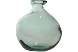 SENSEI LA MAISON DU COTON SENSEI MAISON - Vase dame-jeanne en verre recyclé h 18 cm SCANDIC - 18 cm - Vert d'Eau