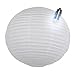 Produktbild Takoy 10 Stück LED Papier Laterne 40cm weiß Party Lampion rund Lampenschirm