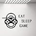 Produktbild Wandaufkleber Eat Sleep Game Wandtattoo Gamer Classic Gaming Zitat Vinyl Aufkleber Spielzimmer Videospiel Aufkleber Gamer Boy Schlafzimmer Wohnkultur 79X42Cm