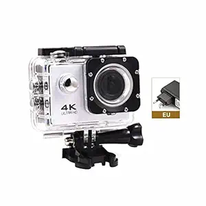 Texton Waterproof Action Camera 4k HD 16MP Sports Camera Full HD with Mounting & Other Full Accessories-White-1