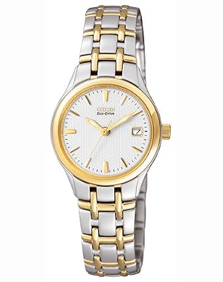 Citizen - EW1264-50a - Montre Femme - Quartz - Analogique - Solaire - Bracelet Acier Inoxydable multicolore