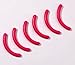 Haobase Rubber Lady Makeup Tool Eyelash Curler Replacement Pads, Random Color- 18 Piece