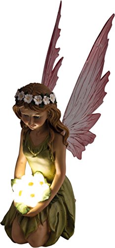 HEITRONIC Solar LED Leuchte Gartenfigur FEE TASILLA Solarleuchte Elfe - 4