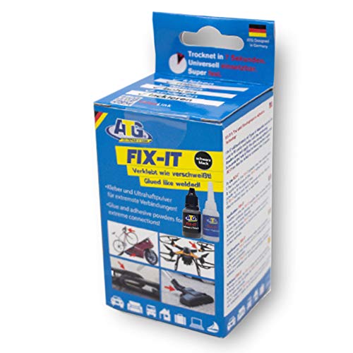 Adesivo Industriale ATG Fix-IT, Adesivo istantaneo, Universale, con granuli Neri
