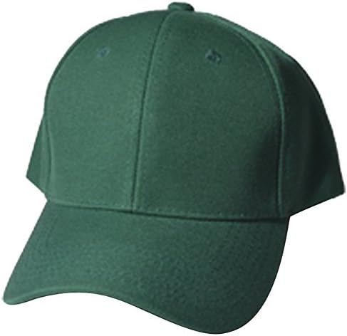 Classic Plain Baseball Cap Hat Velcro Adjustable Various Color Available -  Green -