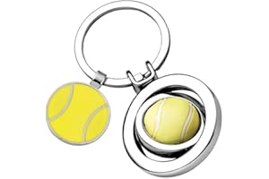 Amikado Porte-clés Balle de Tennis personnalisé par Gravure à Votre prénom