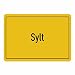 Produktbild Mousepad Ortsschild Sylt schwarz
