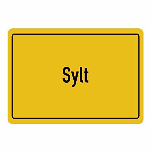 Preisvergleich Produktbild Mousepad Ortsschild Sylt schwarz