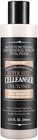 Celleanser Superseed Oil Toner With Argan And Coconut Oils For Dry Skin 6.76 Fl. Oz.