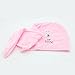 2PCS Magic Microfiber Hair-Drying Towel Cap Bath Head Wrap-Pink