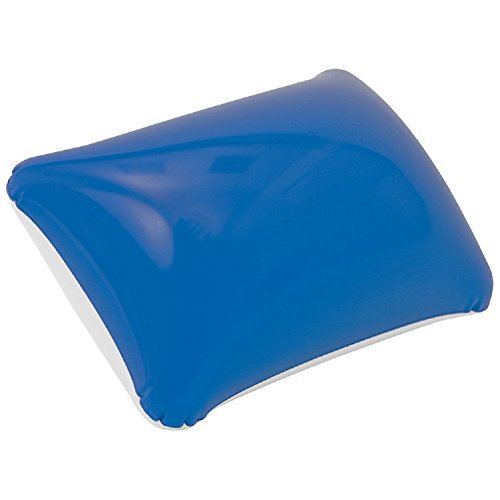 Strandkissen - aufblasbar - PVC blau/ weiß - 35 x 27 cm