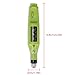 Nail Art Drill Kit File Finger Toe Polish Buffer Pedicure Manicure Acrylics Tool Electric Pen Shape with Multi Sanding Bits and Power Adapter For Salon Personal Use (Green)