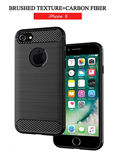 Vankwok-Cover-iPhone-7-Sottile-Custodia-iPhone-8-Silicone-TPU-Design-in-Fibra-di-Carbonio-Originale-Custodia-per-Apple-iPhone-7-e-8-47-inch