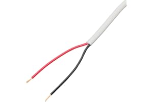 IT-TRONICS Lumonic 2x 0,34mm² LED Steuerleitung weiss 5m I ummanteltes 2 adriges Kabel flexibel I Geschirmtes Steuerkabel, LiYY Verlängerung, Stromkabel