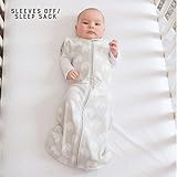 Woombie Hybrid in Swaddle Mit Schnuller, 6 Monate plus, grau Elefant Print - 2