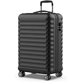 NUMADA - Medium Travel Suitcase 18 kg Upfly 24' ABS (63 x 39.5 x 27 cm) with Combination Lock and 4 360 Double Wheels | Heavy