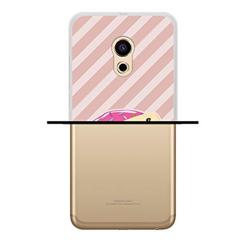 WoowCase Funda Meizu Pro 6   Meizu Pro 6   Funda Silicona Gel Flexible Comida Delicious Donut  Carcasa Case TPU Silicona - Transparente