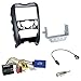 Produktbild Einbauset: BMW Mini (R55) ab 11/2007 Clubman R56 / R57 nur für Modelle mit automatischer Klimaanlage und CAN-BUS (40 PIN) - Doppel-DIN 2-DIN Blende / Radioblende Abdeckung - schwarz + China-Systeme / lose Enden (Key1, Key2, Ground) Radio LFB Lenkrad Interface Radio Adapter
