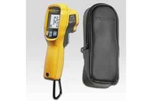 FLUKE NETWORKS Fluke Combo Set (62 MAX+ & C23) - Dust/Water Resistant, Tough, Backlight LCD, Battery Powered, -30 to 650 Celsius (-22 To 1202 Fahrenheit) Infrared (IR) Thermometer/Thermal Reader PLUS Comes With Fluke C23 Protective Carry Case