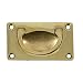Produktbild Foresti & Suardi - Messing polierter Möbelgriff, Einlassgriff, Bodenheber, Einlaßgriff, Lukengriff, Lukenheber 80 x 49 x 13 mm