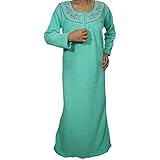 Indiatrendzs Women Fleece Nighty Full Sleeve Nightwear Nightgowns