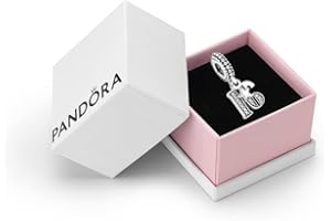 PANDORA Moments Women's Sterling Silver 16 Years of Love Cubic Zirconia Dangle Charm for Bracelet, With Gift Box