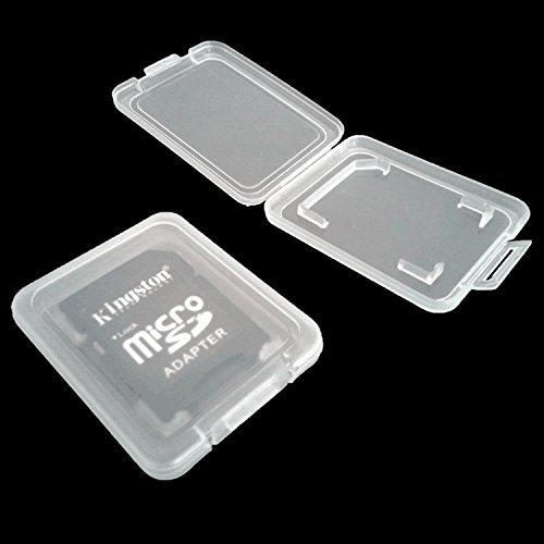 tinxi® 10x Plastik Speicherkarte Box Hülle Etui Aufbewahrungsbox für SD MMC Speicher Karte Kartenadapter