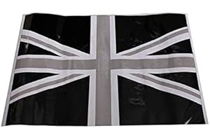 YONGYAO 2Pcs Black Union Jack Flag Vinyl Mirrors Stickers pour Mini Cooper