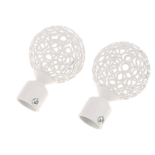 4 Embouts De Tringle à Rideau En Cristal Artificiel - Décoration Pour Tringle 28mm De Diamètre - 9