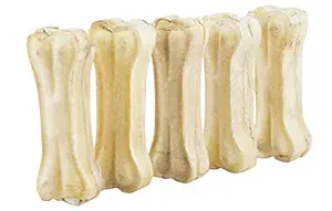 Western Era Pressed Rawhide Bone Treat for Healthy Dog Chew (10 Inch) (Pack of 5 Bones)