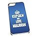 Produktbild Weiß Schutzhülle für iPhone 5/5S 1255 blau Keep Calm und Love Majoran