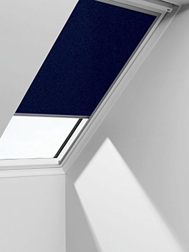 VELUX Blackout Blinds Easy Fit Quality Roof Window Roller in Dark Blue 1100