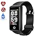 Produktbild Qooker Fitness Armband mit Pulsmesser, Fitness Trackers Uhr Wasserdicht IP67 Schrittzähler Pulsuhr Sport Aktivitätstracker mit 14 Trainingsmodi Schlafmonitor Kalorienzähler für Kinder Damen Männer