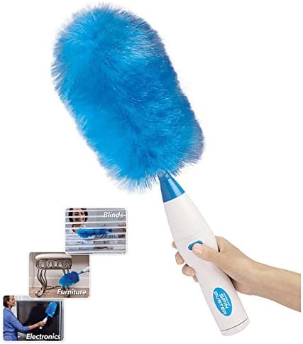 XGLL Electric Duster,360 Degree Spin Duster Motorized Dust Wand Household Cleaner Electric Feather Duster Cleaning Brush