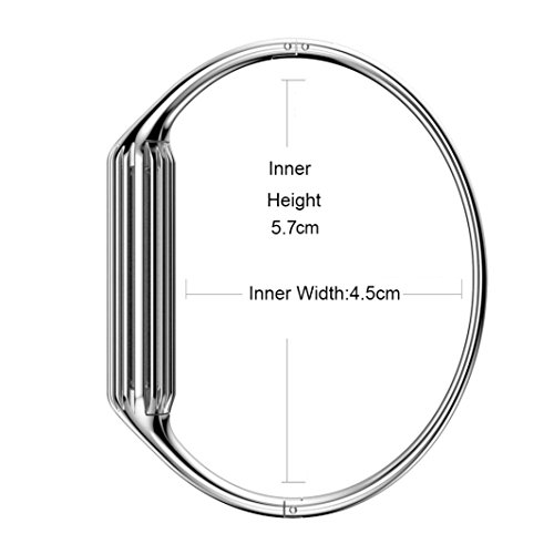 Loveblue für Fitbit Flex 2 Sport Uhrenarmband, New Fashion Zubehör Armband Armreif für Fitbit Flex 2, Silber - 5